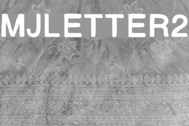 MJletter2 Font examples