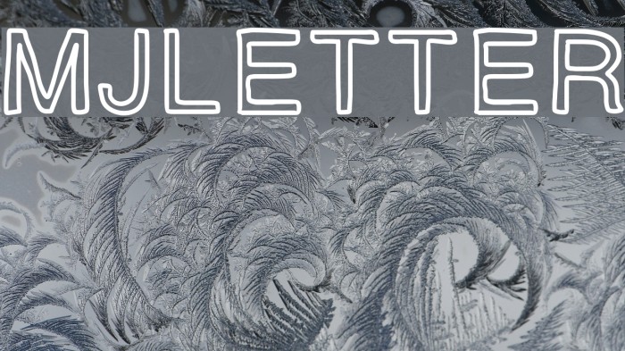 MJletter Font examples