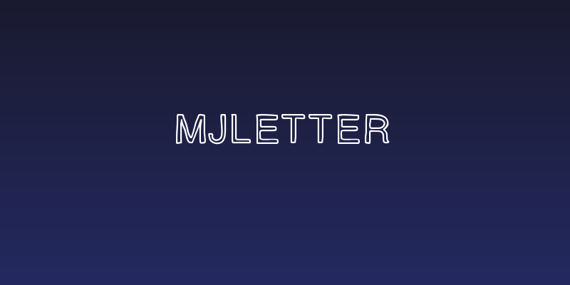 MJletter Social Header