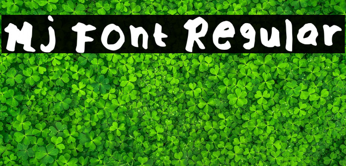 Mj Font Regular Example 2