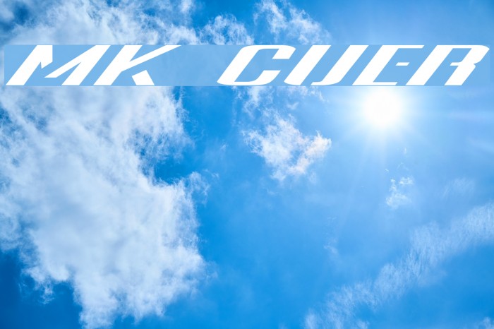 MK Cuer Font examples