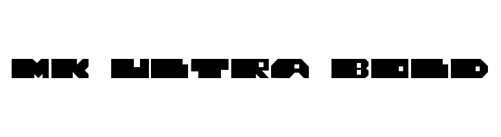 MK ULTRA Bold Font