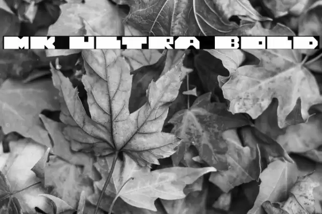 MK ULTRA Bold Font examples