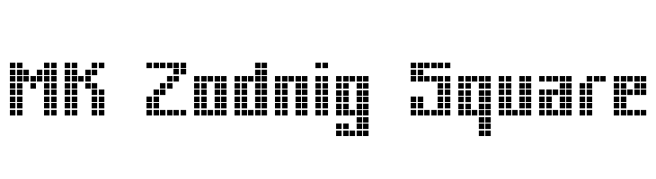 MK Zodnig Square  フリーフォントのダウンロード