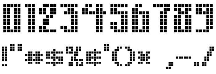 MK Zodnig Square Font OTHER CHARS