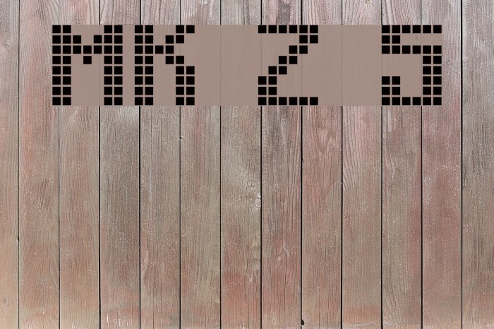 MK Zodnig Square Font examples