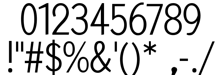 MKAbel Font Alte caractere