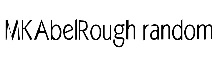 MKAbelRough random  Frei Schriftart Herunterladen