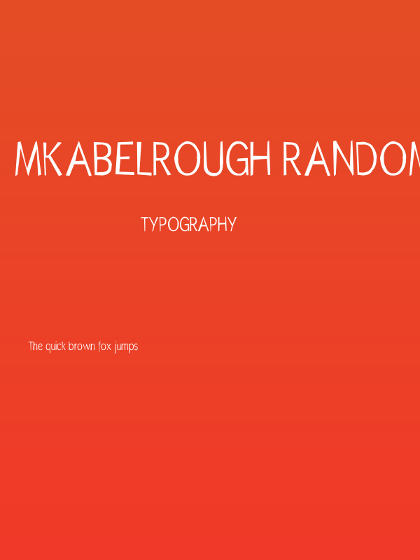 MKAbelRough random Poster
