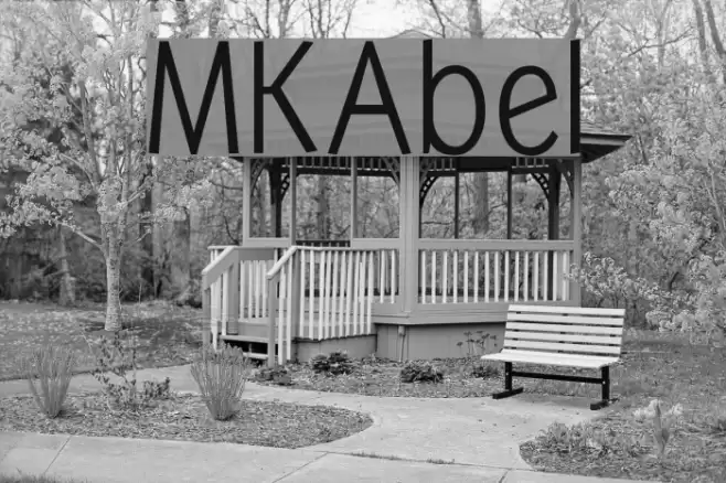 MKAbel Font examples