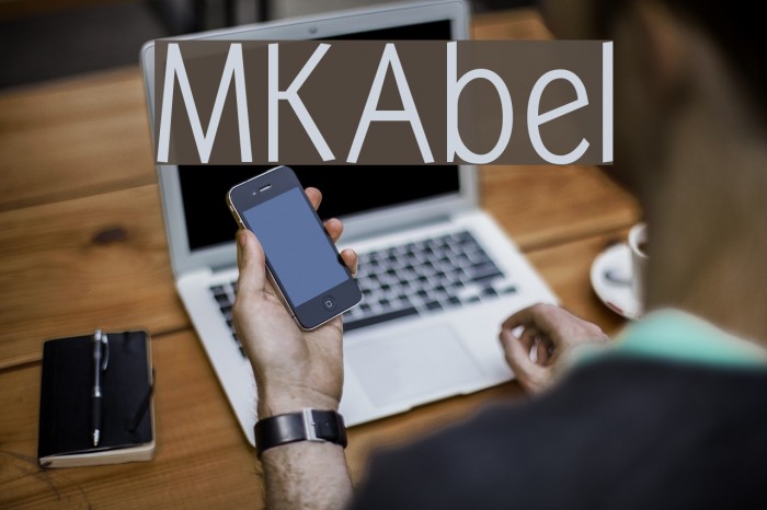 MKAbel Font examples