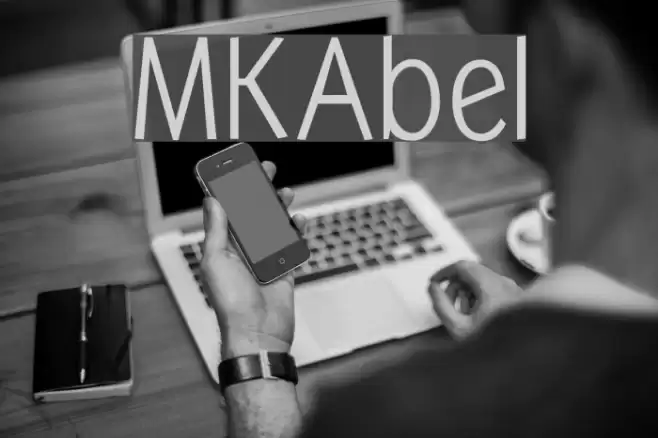 MKAbel Font examples