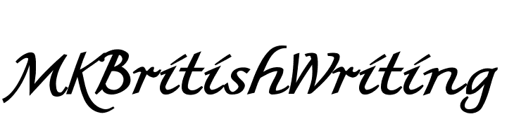 MKBritishWriting Font