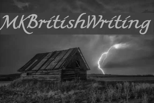MKBritishWriting Fonte examples