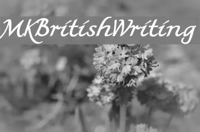 MKBritishWriting Fonte examples