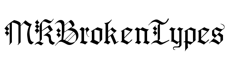 MKBrokenTypes Font