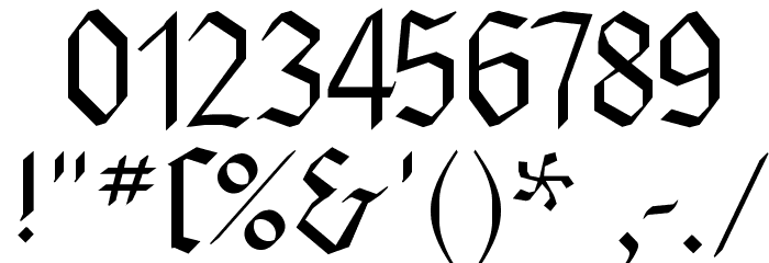 MKBrokenTypes Font OTHER CHARS