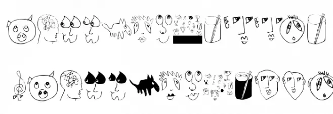 MKDingBats Schriftart Groß