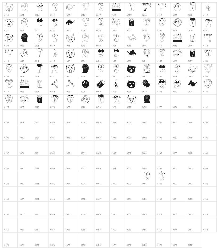 MKDingBats Character Map