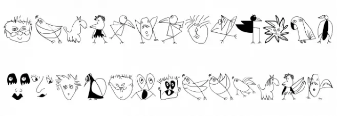 MKDoodles Caratteri MINUSCOLO