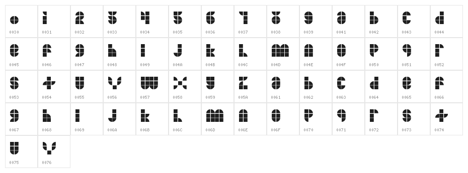 MKF Tiler Character Map