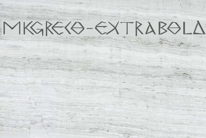 MKGreco-ExtraBold Font examples