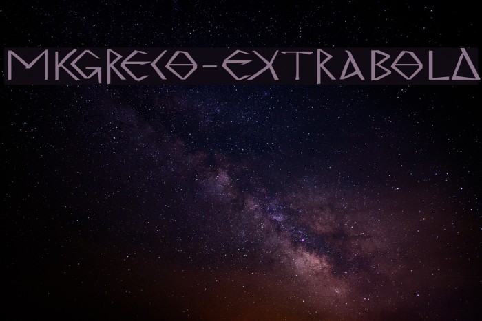 MKGreco-ExtraBold Font examples