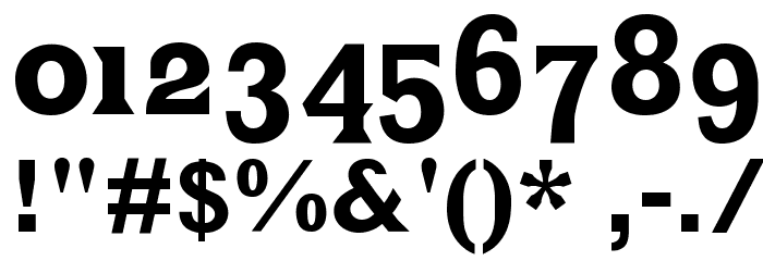 MKLatin-Bold Font OTHER CHARS