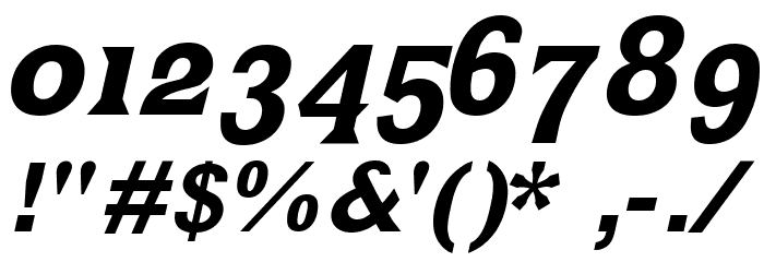 MKLatin-BoldOblique Font OTHER CHARS