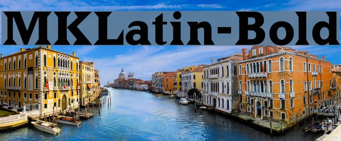 MKLatin-Bold Font examples