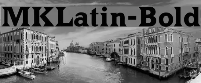 MKLatin-Bold Example 1