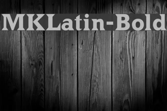 MKLatin-Bold Example 2