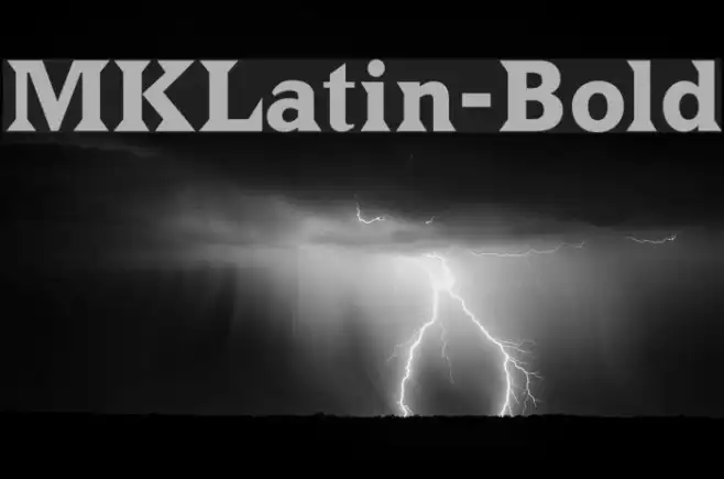 MKLatin-Bold Example 3