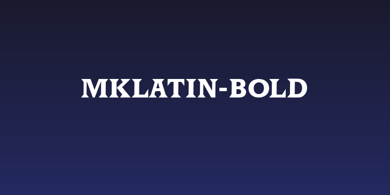 MKLatin-Bold Social Header