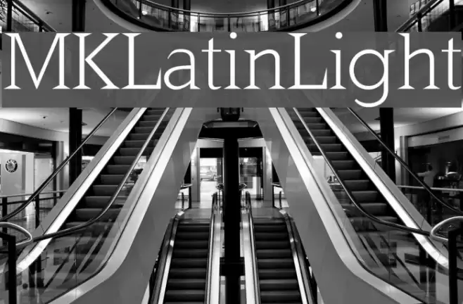 MKLatinLight Font examples