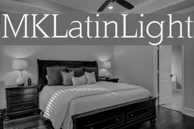 MKLatinLight Font examples