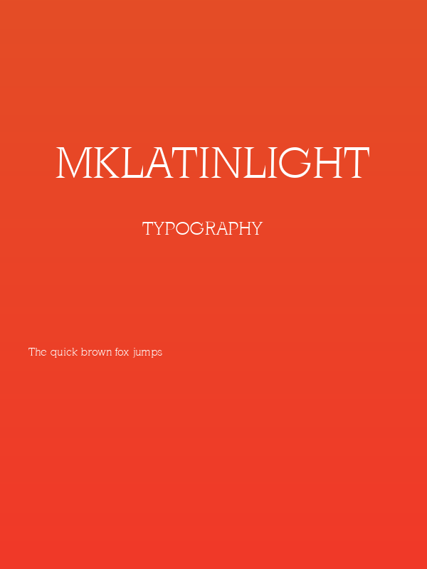 MKLatinLight Poster