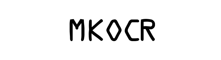 MKOCR Font