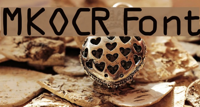 MKOCR Font examples