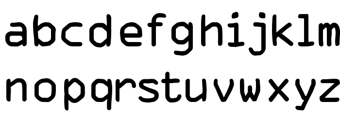 MKOCR Font LOWERCASE