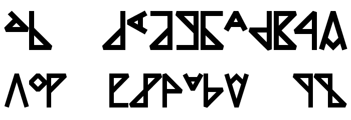 MKRunes Font LOWERCASE