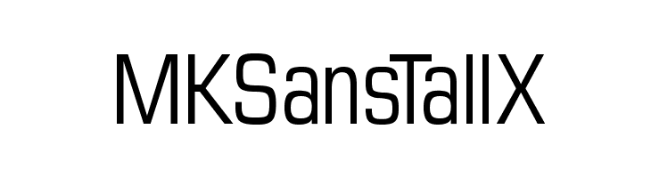 MKSansTallX Font