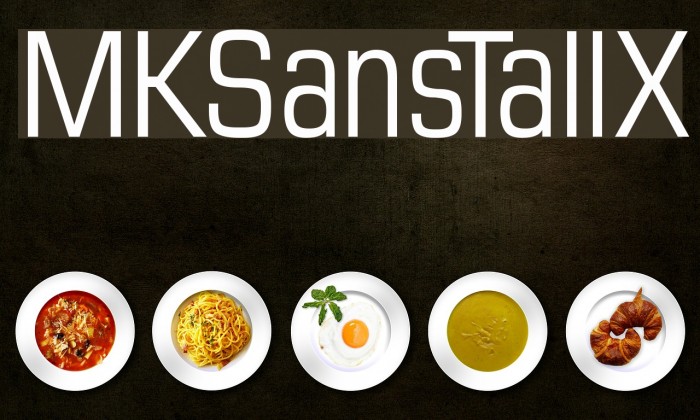 MKSansTallX Font examples