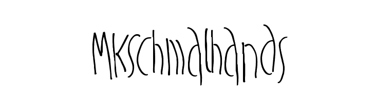 MKSchmalhands Font