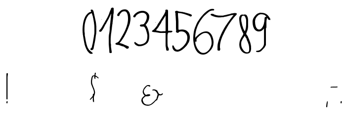MKSchmalhands Font OTHER CHARS
