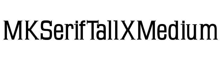 MKSerifTallXMedium Font