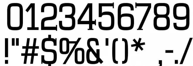 MKSerifTallXMedium Font OTHER CHARS