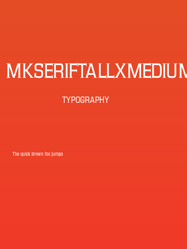 MKSerifTallXMedium Poster