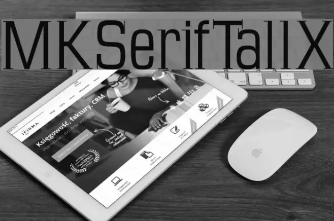 MKSerifTallX Font examples