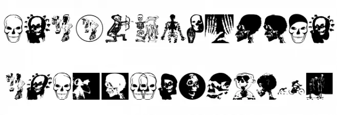 MKSkulls Шрифта ВЕРХНИЙ